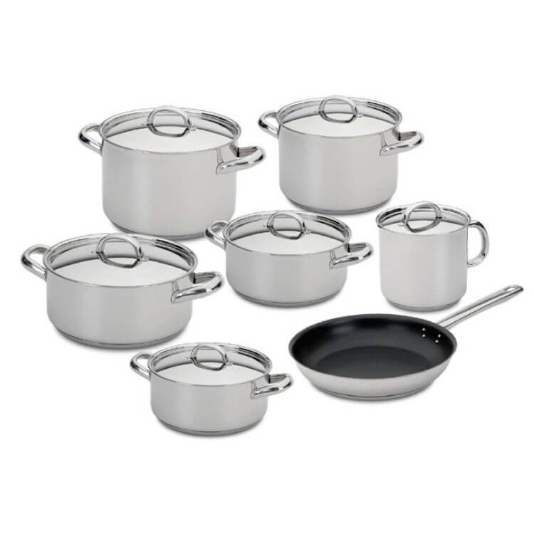 Trem de Cozinha Silampos Low Cost Essential 7 Peças Aço Inoxidável