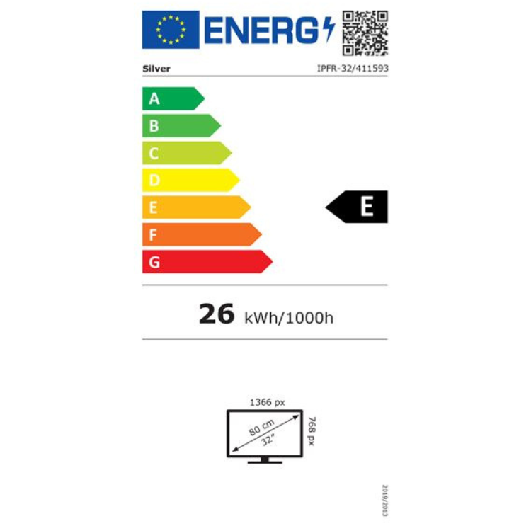 Televisão Silver Frameless LED HD 32"