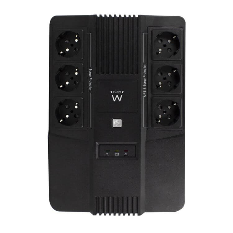 UPS Ewent EW3945 Line Interactive 600 VA c/ Tomada Ligada à Terra