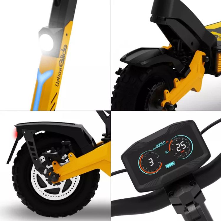 Trotinete Elétrica Urbanglide Cruise 1000 GT 2x2 Amarelo