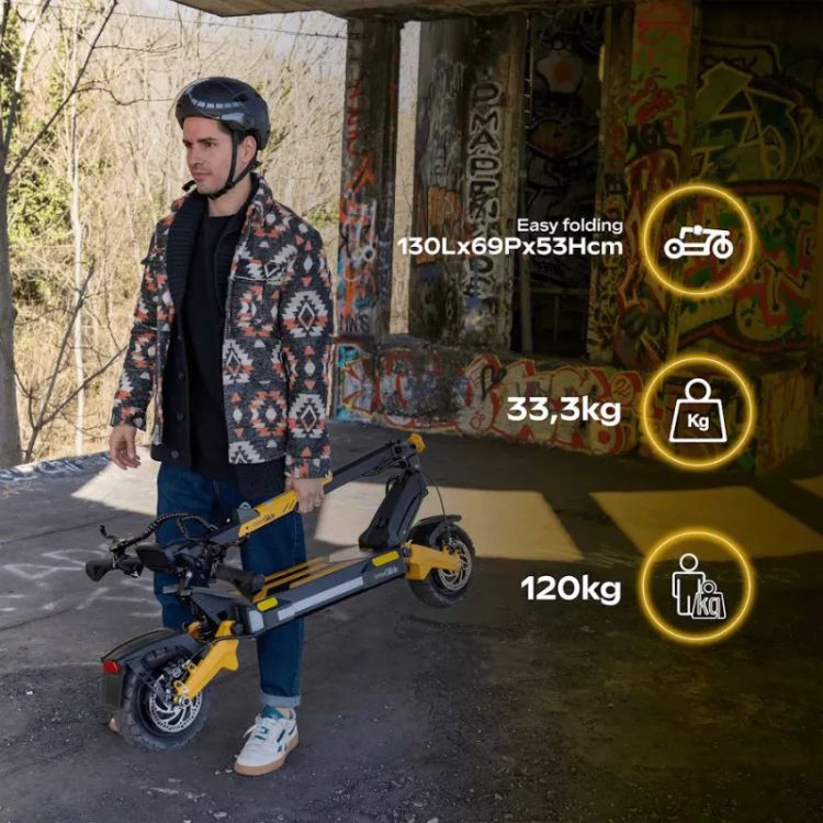 Trotinete Elétrica Urbanglide Cruise 1000 GT 2x2 Amarelo