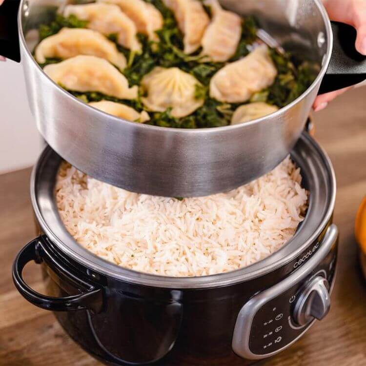 Vaporeira Elétrica Cecotec Vapovita SteelPot 10L 1300W