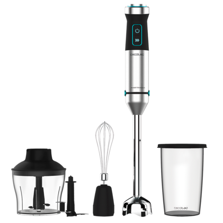 Varinha Mágica Cecotec Power TitanBlack 1500 XL CreamCrush 1500W