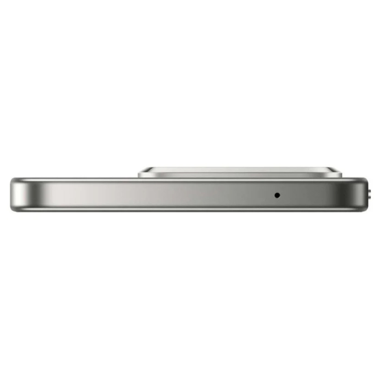 Smartphone Xiaomi 15T 5G cinzento, vista lateral, sem tampa, destacando o perfil fino e o peso leve.