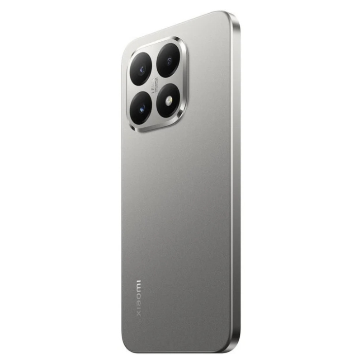 Smartphone Xiaomi 15T 5G cinzento com quatro câmeras traseiras.