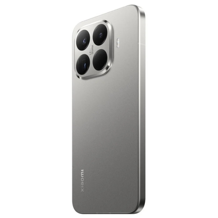 Xiaomi 15T Pro 5G cinzento, smartphone com 4 câmeras traseiras e logotipo Xiaomi na parte inferior.