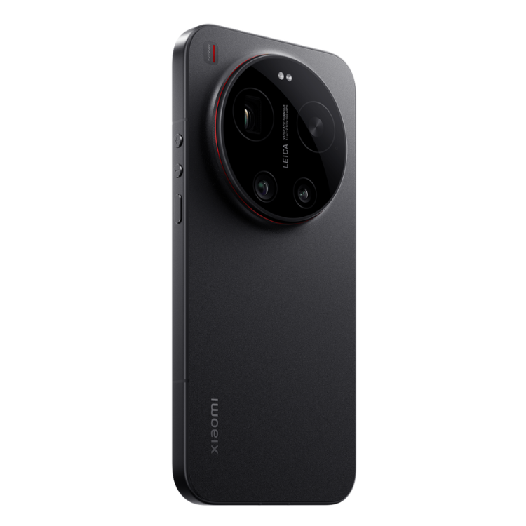 Xiaomi 17 Ultra preto, smartphone topo de gama com câmara Leica tripla e  marca Xiaomi na parte inferior.