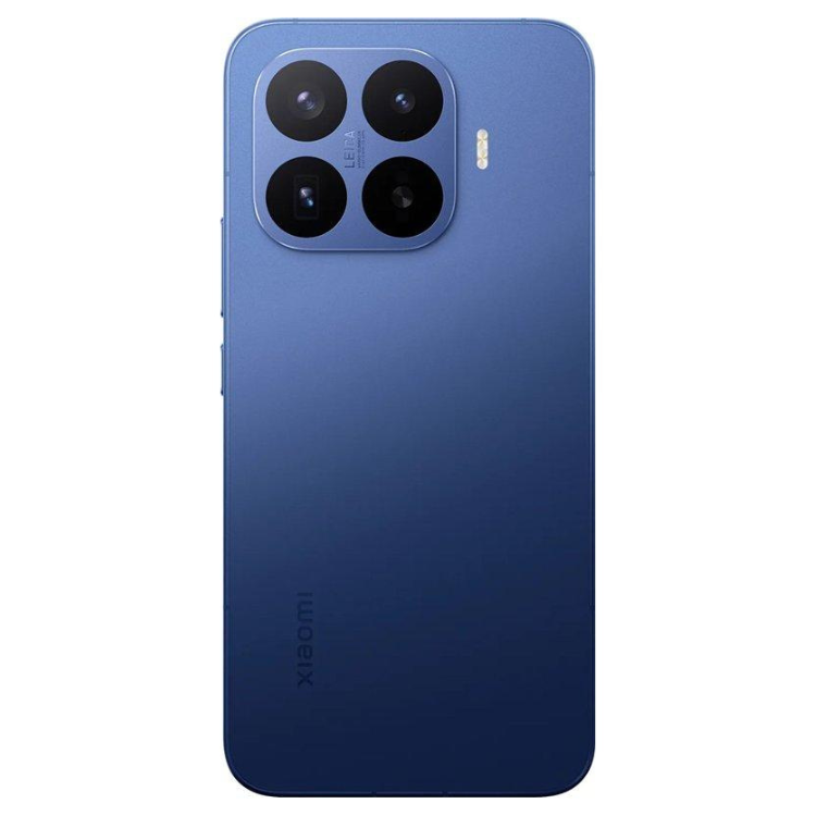 Smartphone Xiaomi 17T Pro 5G, azul, quatro câmeras traseiras.