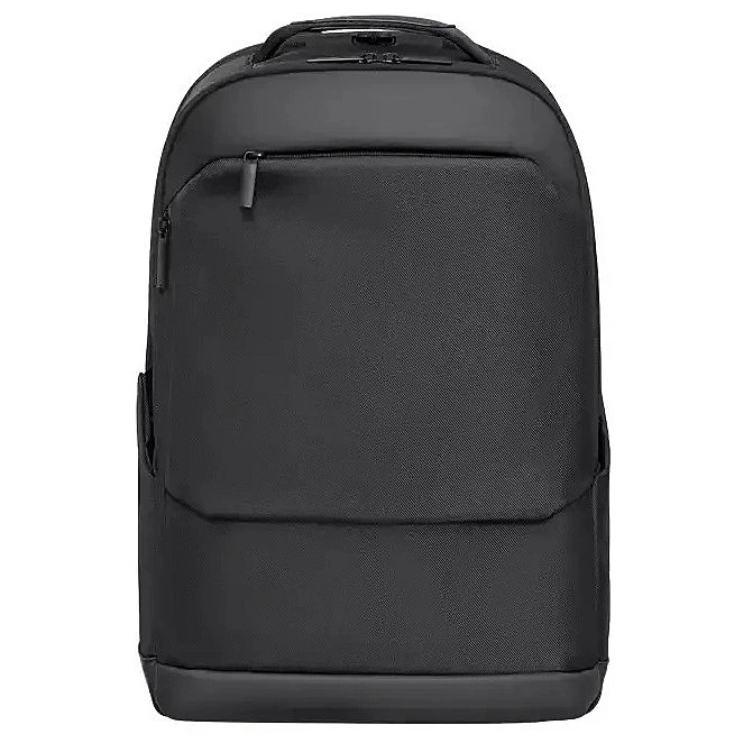 Mochila Xiaomi Business Backpack 15,6" preta, com vários bolsos e puxadores de correr.