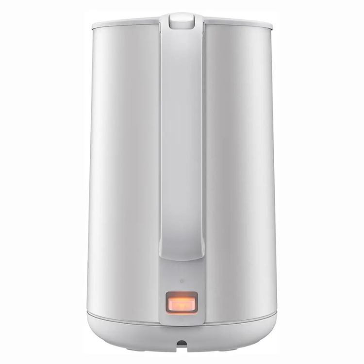 Xiaomi electric kettle, white, 1.7L, stainless steel, illuminated button.