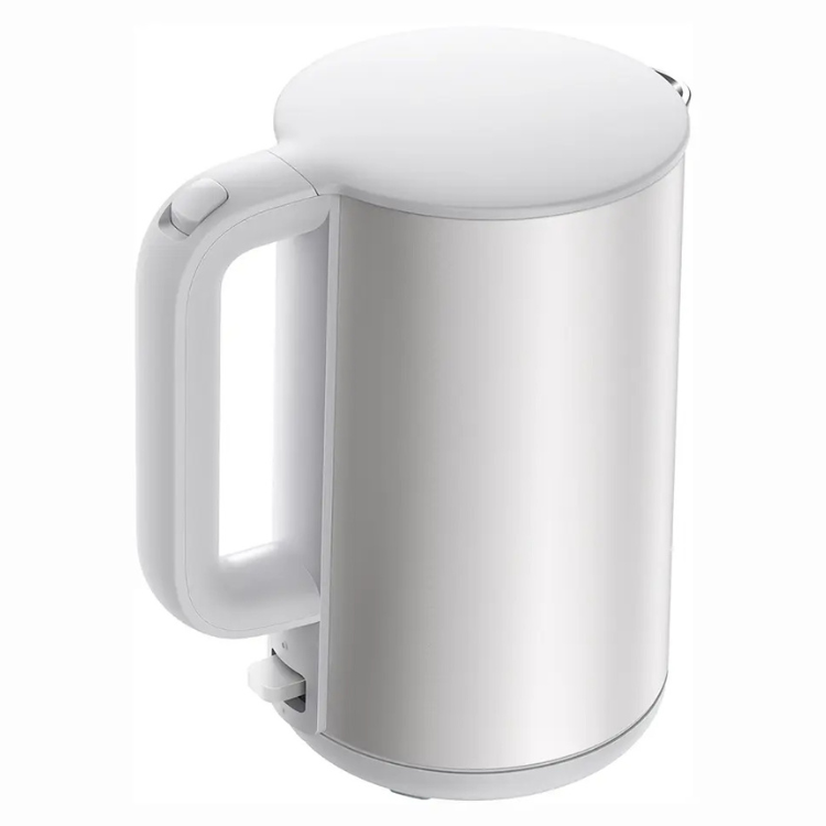 Xiaomi electric kettle, white, stainless steel body, 1.7L, 1800W.