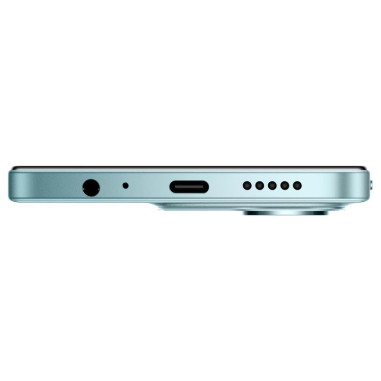 Xiaomi Redmi 15C 5G, lado verde claro com câmaras e entradas USB.
