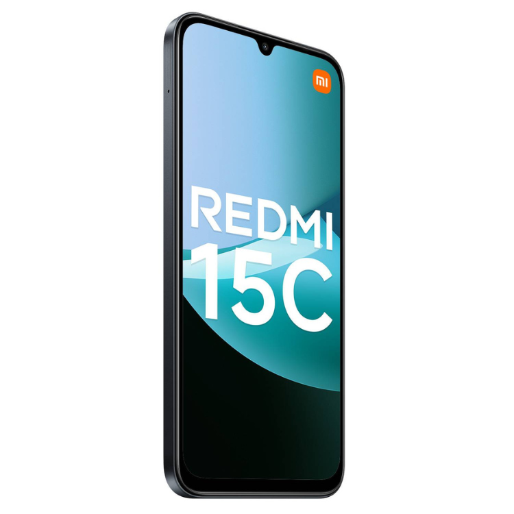 Smartphone Xiaomi Redmi 15C preto, ecrã 6.9 polegadas, 4GB/256GB.