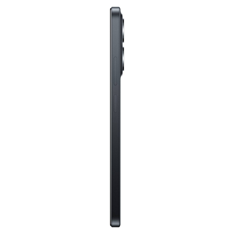 Xiaomi Redmi 15C, smartphone preto, lado esquerdo, 6.9 polegadas, 4GB/256GB.