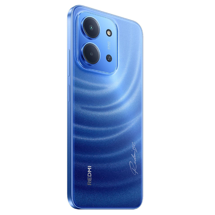 Smartphone Xiaomi Redmi 15C, azul, 4GB/128GB, Dual Sim, com duas câmaras traseiras.