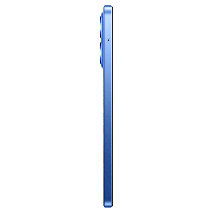 Smartphone Xiaomi Redmi 15C, 4GB/128GB, Dual Sim, cor azul, lado direito.