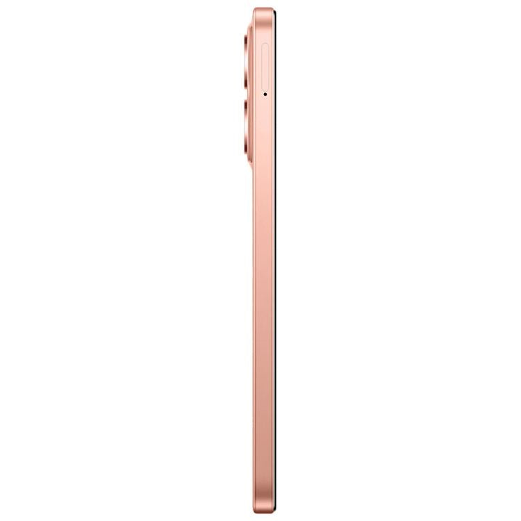 Smartphone Xiaomi Redmi 15C cor laranja, 4GB/128GB, lado direito.