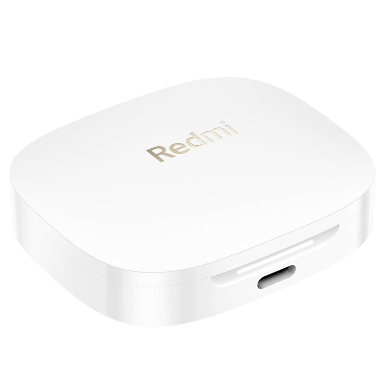 Caixa de carregamento branca dos auriculares Bluetooth Xiaomi Redmi Buds 6.