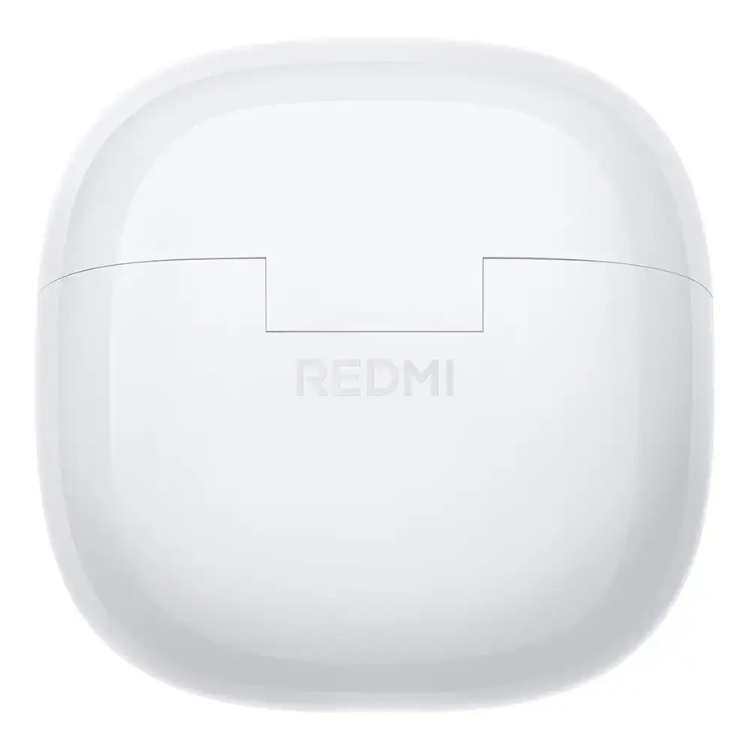 Caixa de carregamento branca dos auriculares Bluetooth Xiaomi Redmi Buds 8 Lite.