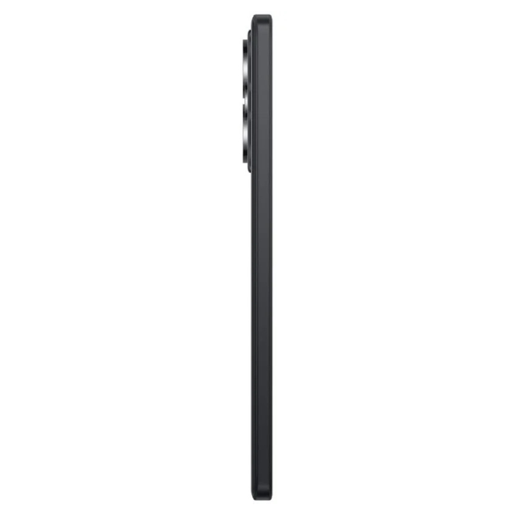 Xiaomi Redmi Note 14 5G preto, lado direito com câmeras e ecrã.