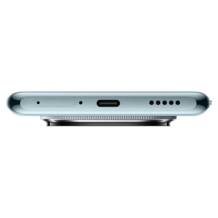 Xiaomi Redmi Note 14 Pro, azul, vista lateral com entradas e botões.