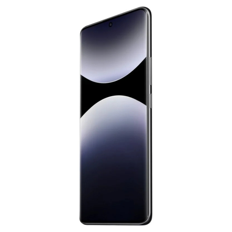 Smartphone Xiaomi Redmi Note 14 Pro 5G preto, com ecrã escuro e gradiente de cores, pronto para redes 5G.