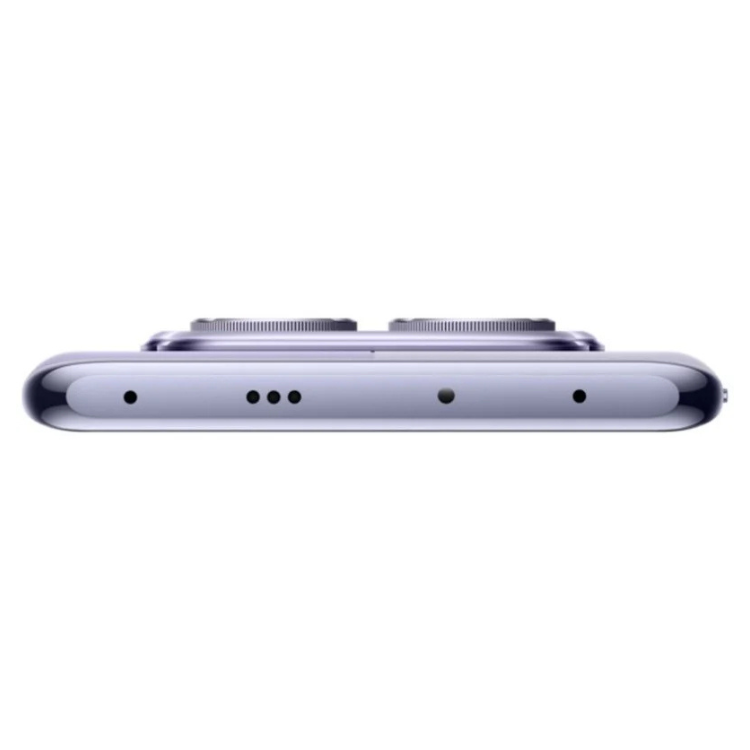 Xiaomi Redmi Note 14 Pro 5G, lateral roxo, furos para microfones e altifalante.