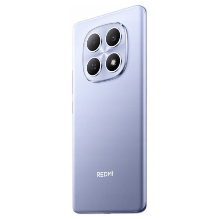 Smartphone Xiaomi Redmi Note 15 roxo com quatro câmeras traseiras e logotipo Redmi.