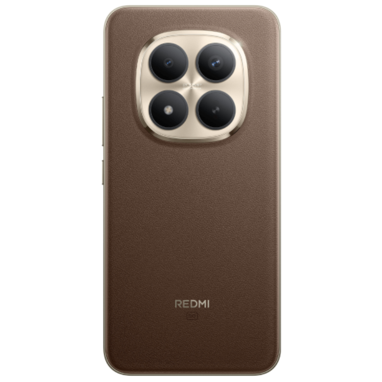 Smartphone Xiaomi Redmi Note 15 Pro+ 5G, cor castanho, 4 câmeras traseiras.