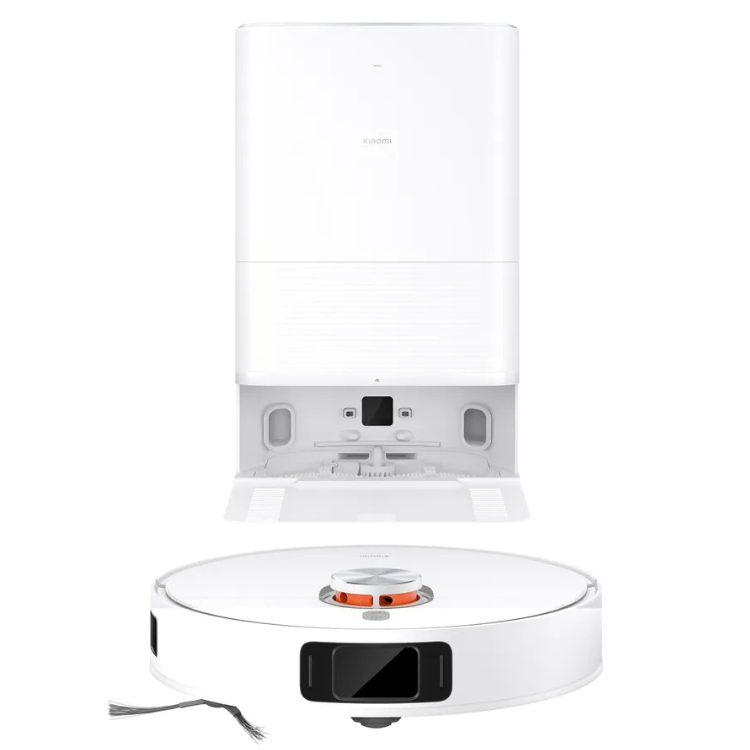 Xiaomi Vacuum X20 Pro, white robot vacuum with charging dock.