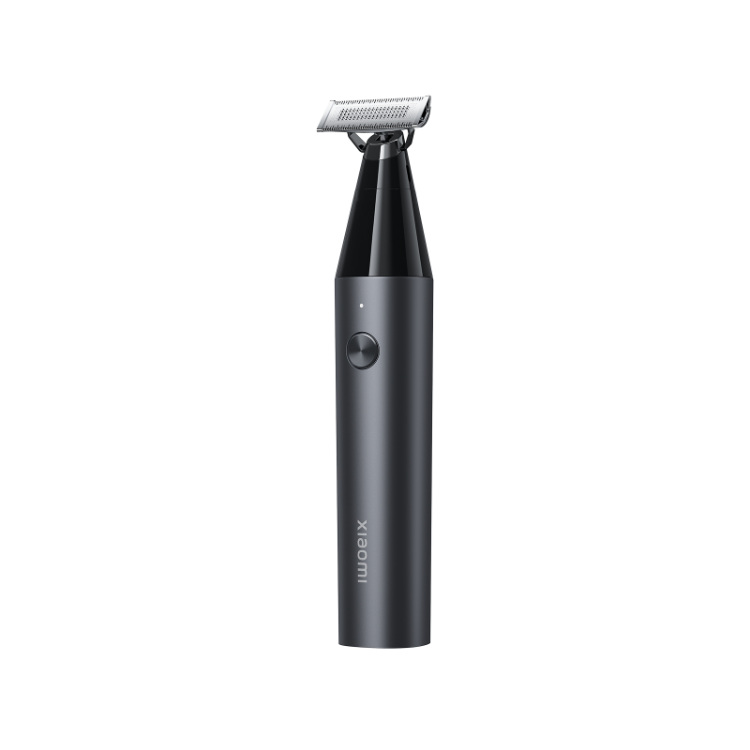 Black Xiaomi Uniblade Trimmer with silver blade and button.