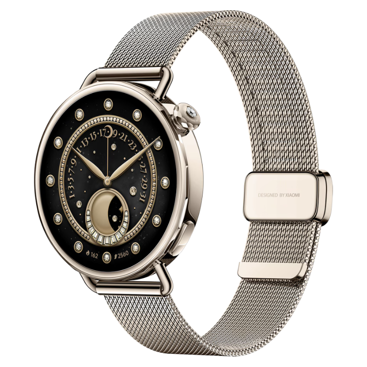 Smartwatch Xiaomi Watch S4 c/ Bracelete Milanesa Dourado
